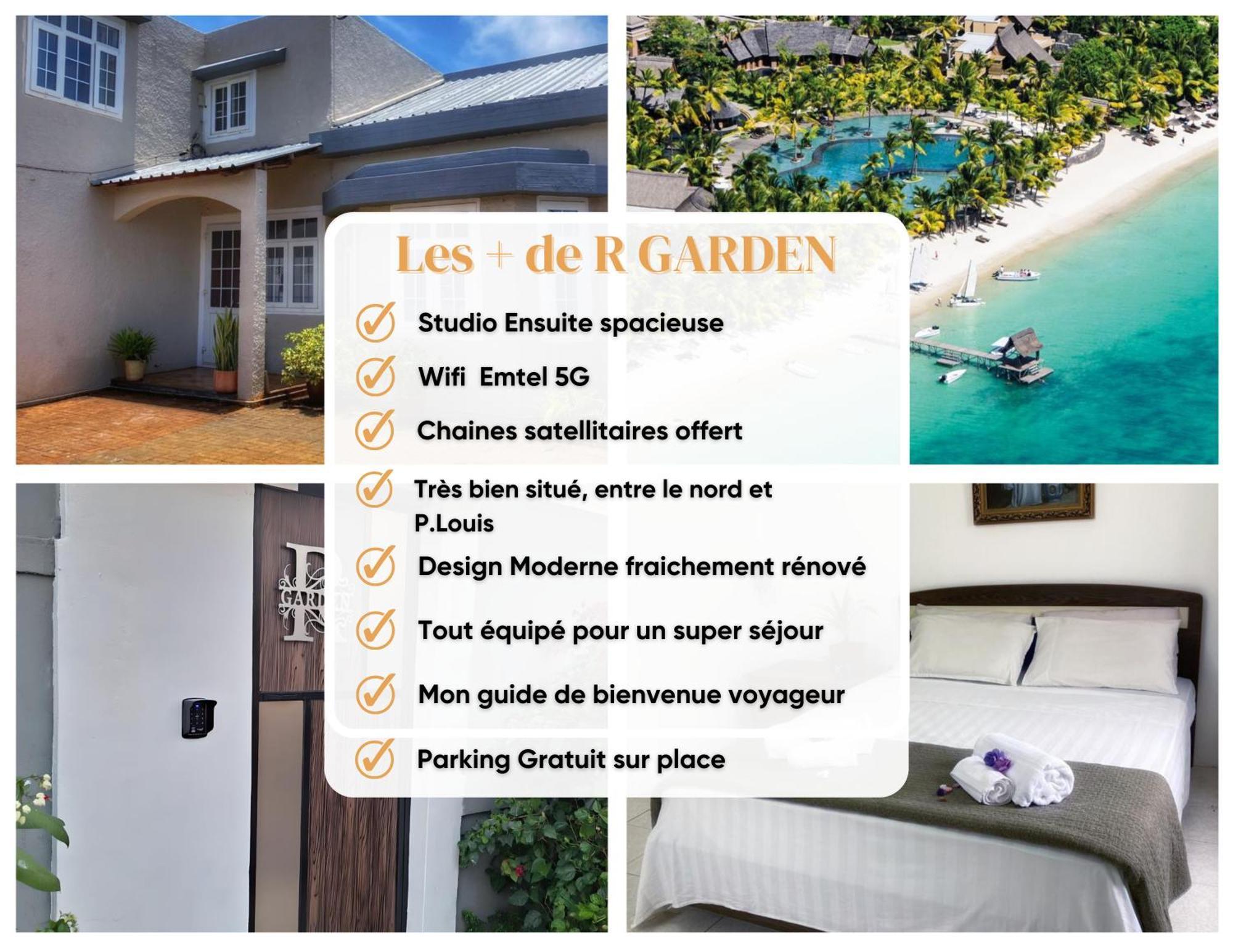R Garden Villa Au Calme De Baie Du Tombeau, Appartement Familiale De 3 Chambres Et Cuisine Екстериор снимка